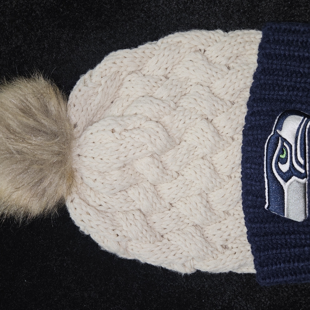 Seattle Seahawks Knit Beanie with Pom